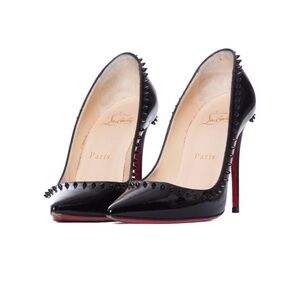 Christian Louboutin Black Spiked Heels